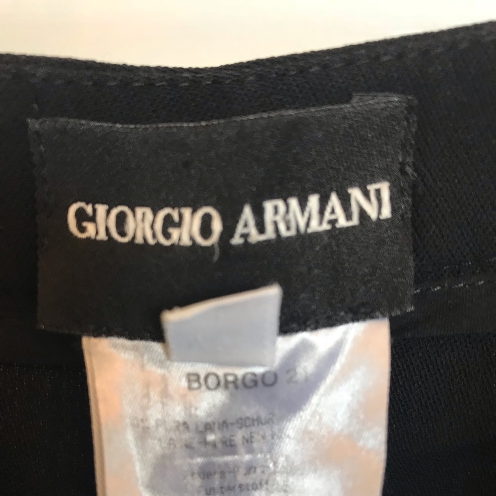 Giorgio Armani Borgo 21 Black Label Pants